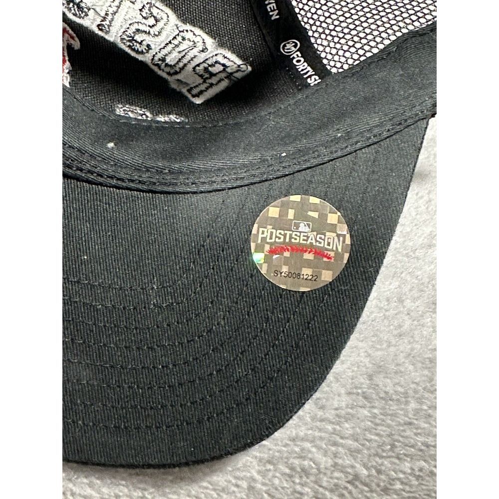 Boston Red Sox MLB Truckers Cap Black Gray Post‎ Season 2016 Adjustable NWOT - Picture 9 of 9